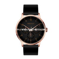 Three eyes small dial simple watch P9512M