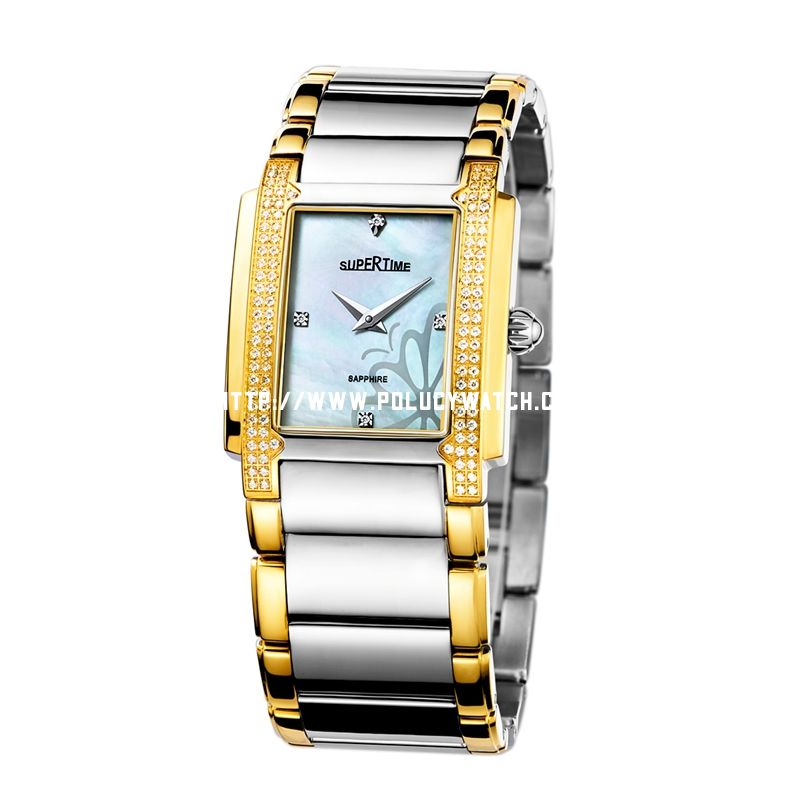 Square Stone Gold Watch 56037L