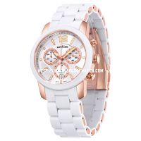 SS Silicone Women Watch 61051L