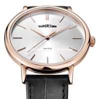 Simple leather Men watch 61042M