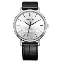 Simple leather Men watch 61042M
