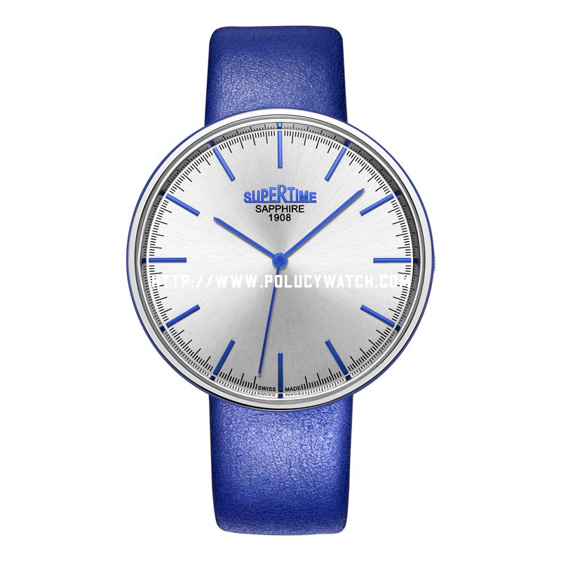 Simple Leather Mens watch 61151M